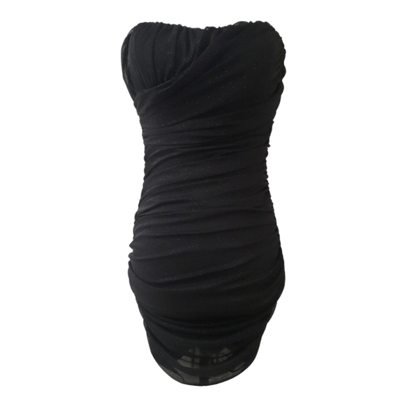 New Black Sparkly Glittering Bodycon Zip Dress Womens By Speechless Size Small - Picture 2 of 7